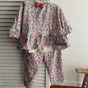 Konges Slojd girls floral lounge set 12 months